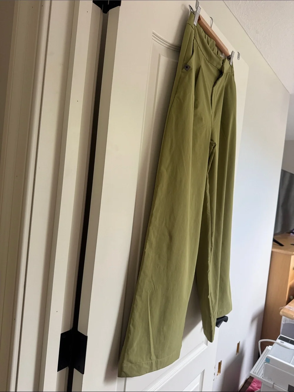 Figs Olive Wide-Leg Chinos